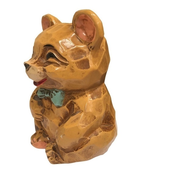 Vintage Teddy Bear Bank - Picture 2 of 7